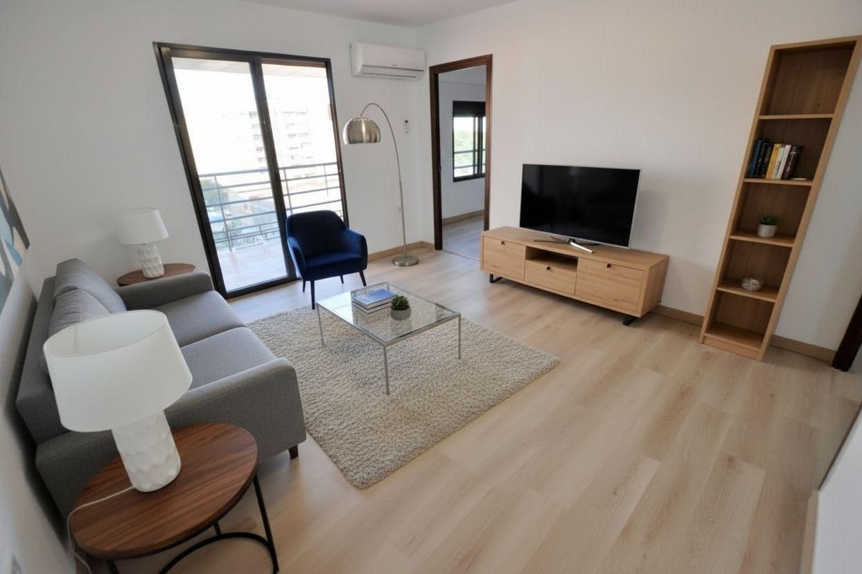 Sala de estar de Piso en venta en  Valencia Capital con Aire acondicionado y Terraza