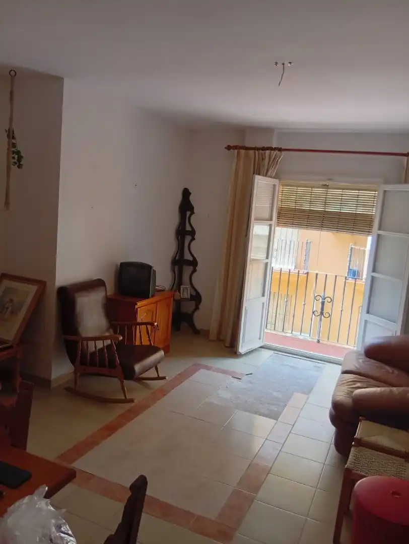 Living room of Flat for sale in Sanlúcar de Barrameda  with Air Conditioner, Furnished and Oven