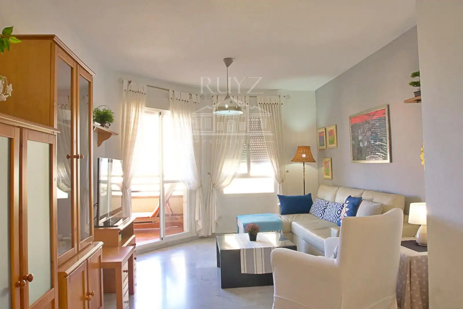 Wohnzimmer von Wohnung zur Miete in Salobreña mit Terrasse, Möbliert und Waschmaschine
