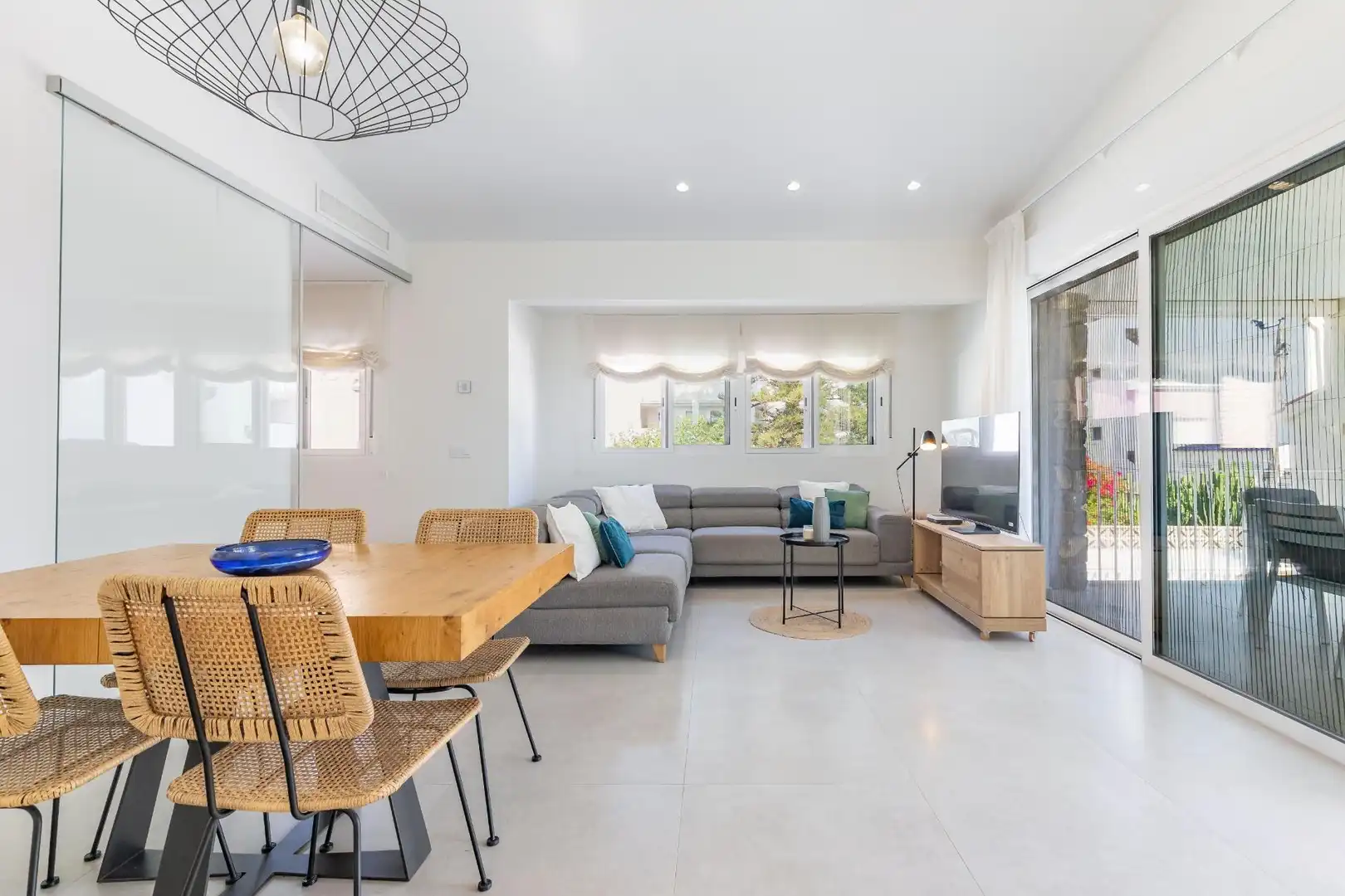 Wohnzimmer von Haus oder Chalet zum Verkauf in Dénia mit Klimaanlage, Heizung und Privatgarten