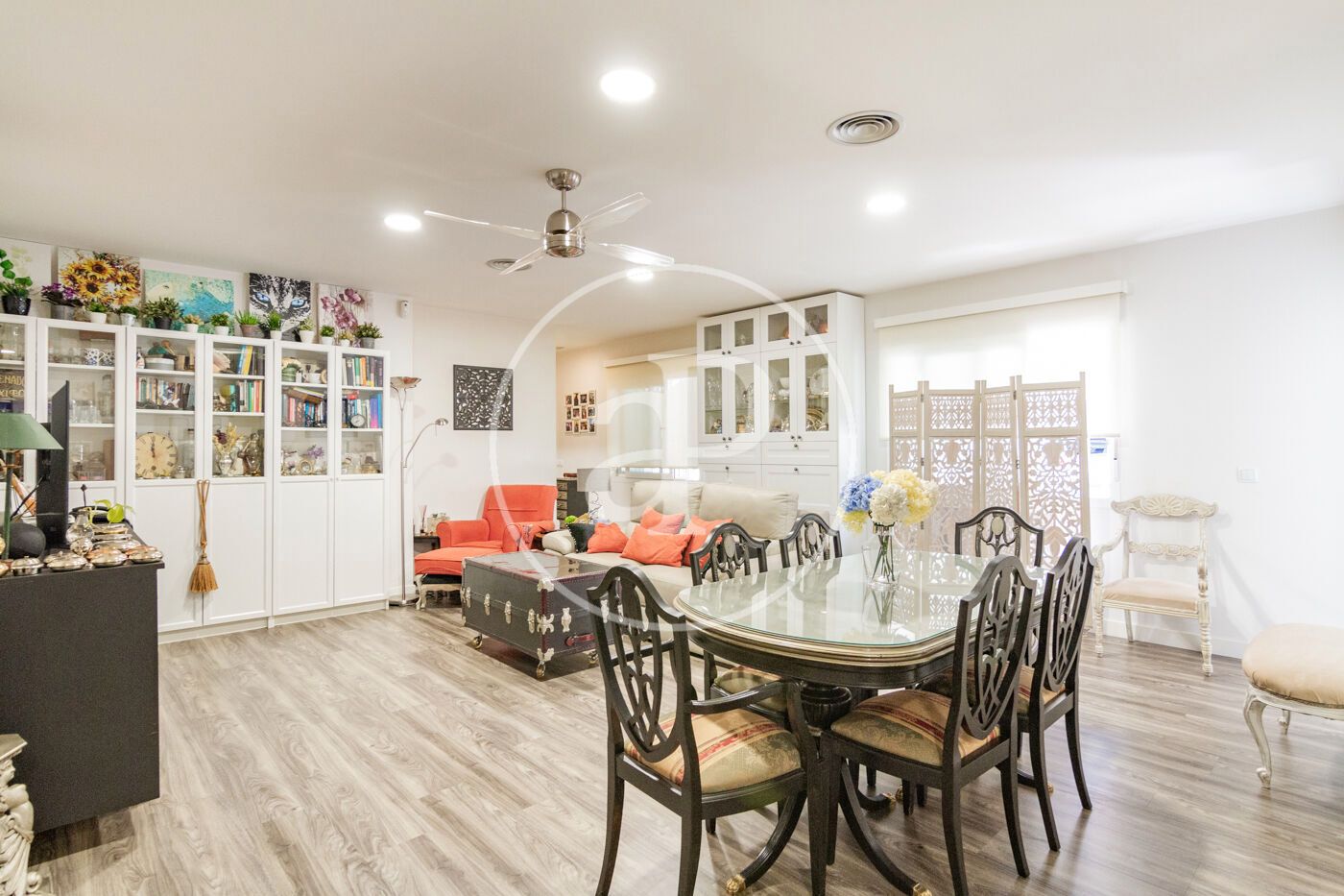 Dining room of Flat for sale in  Madrid Capital  with Air Conditioner and Heating