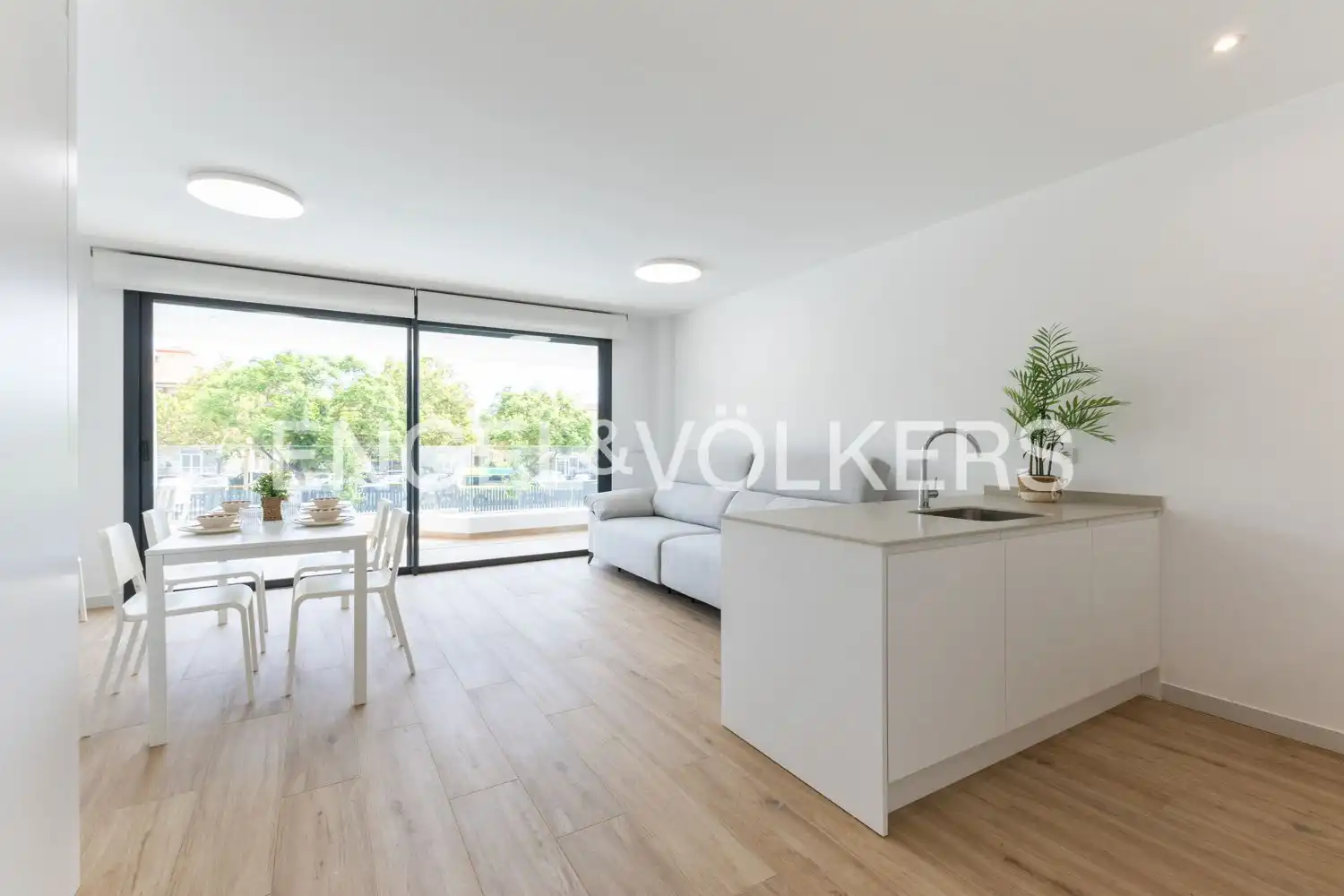 Living room of Flat for rent in Jávea / Xàbia  with Air Conditioner, Heating and Terrace