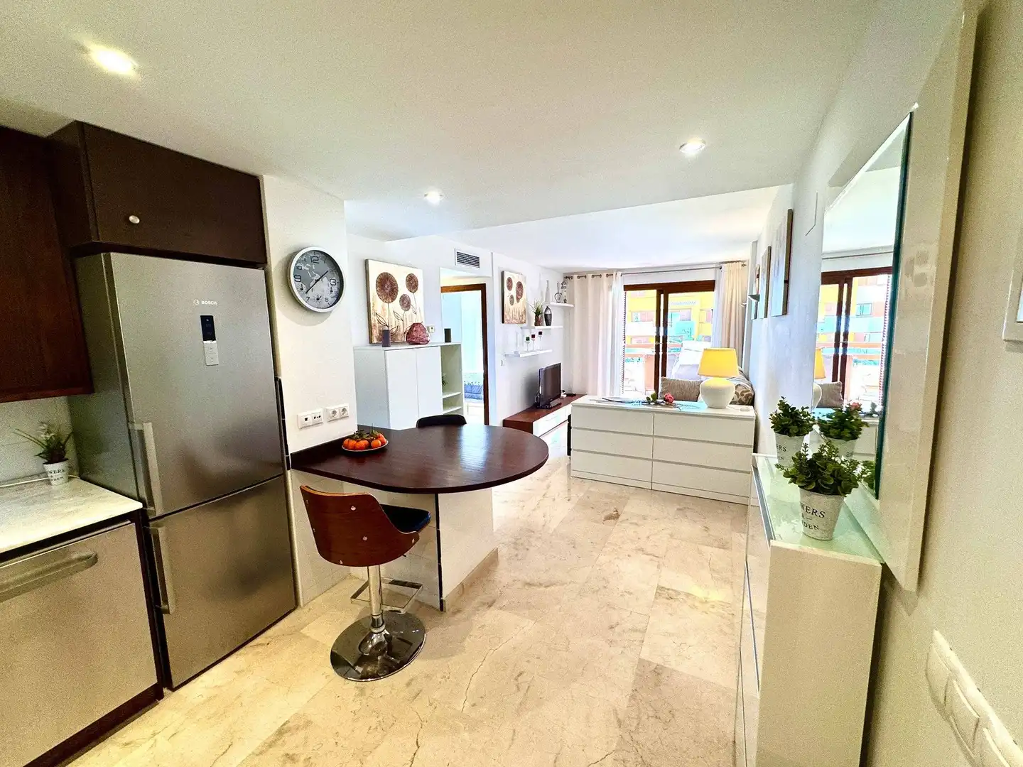 Cuina de Apartament en venda en Torrevieja amb Aire condicionat, Calefacció i Jardí privat