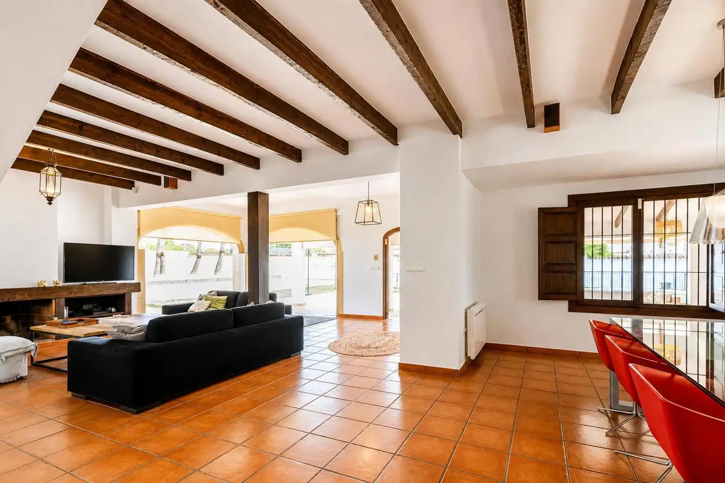 Sala de estar de Casa o chalet en venta en Santa Pola con Calefacción, Jardín privado y Parquet