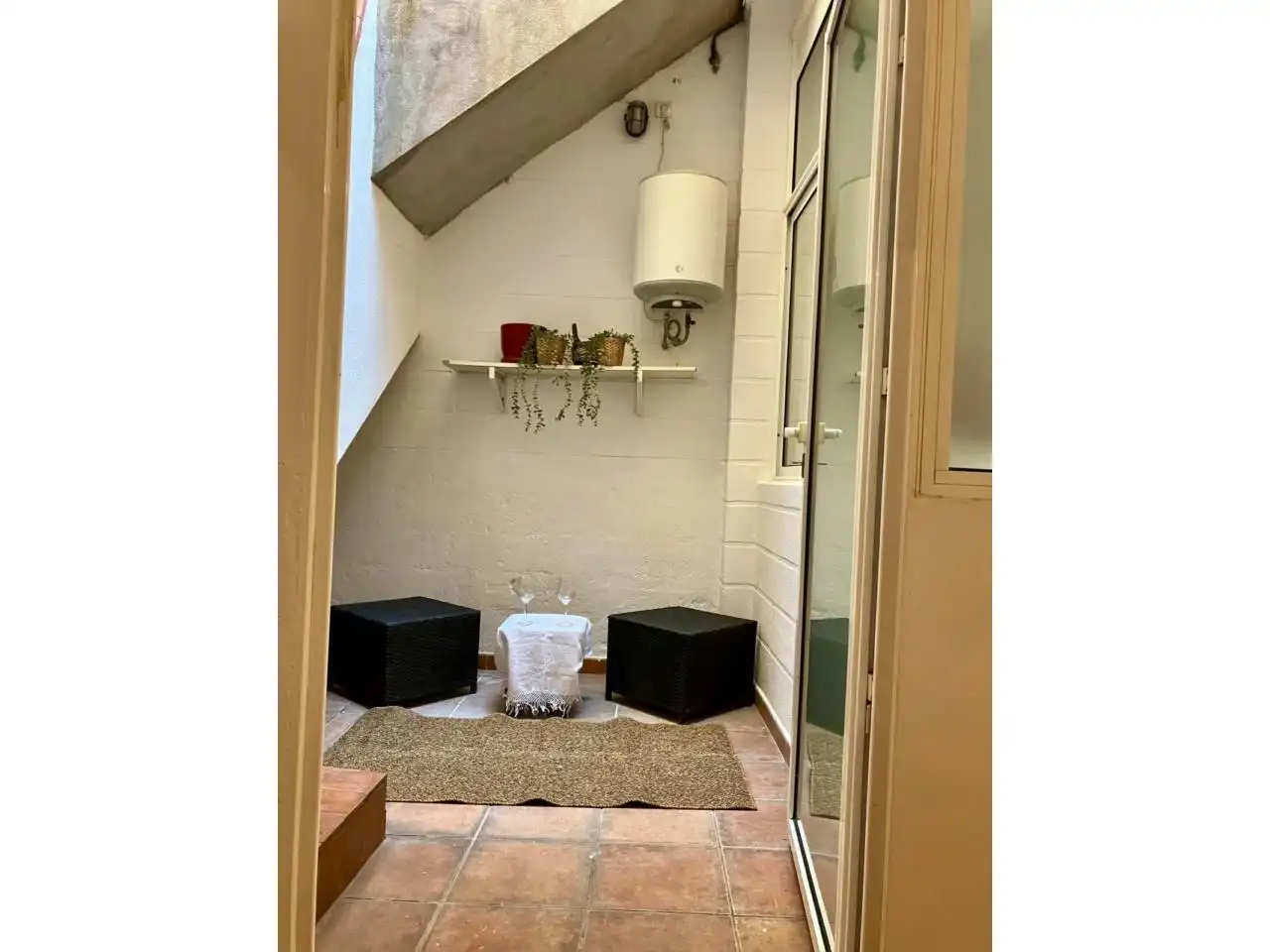Terrasse von Wohnung zur Miete in Barcelona mit Klimaanlage, Heizung und Privatgarten