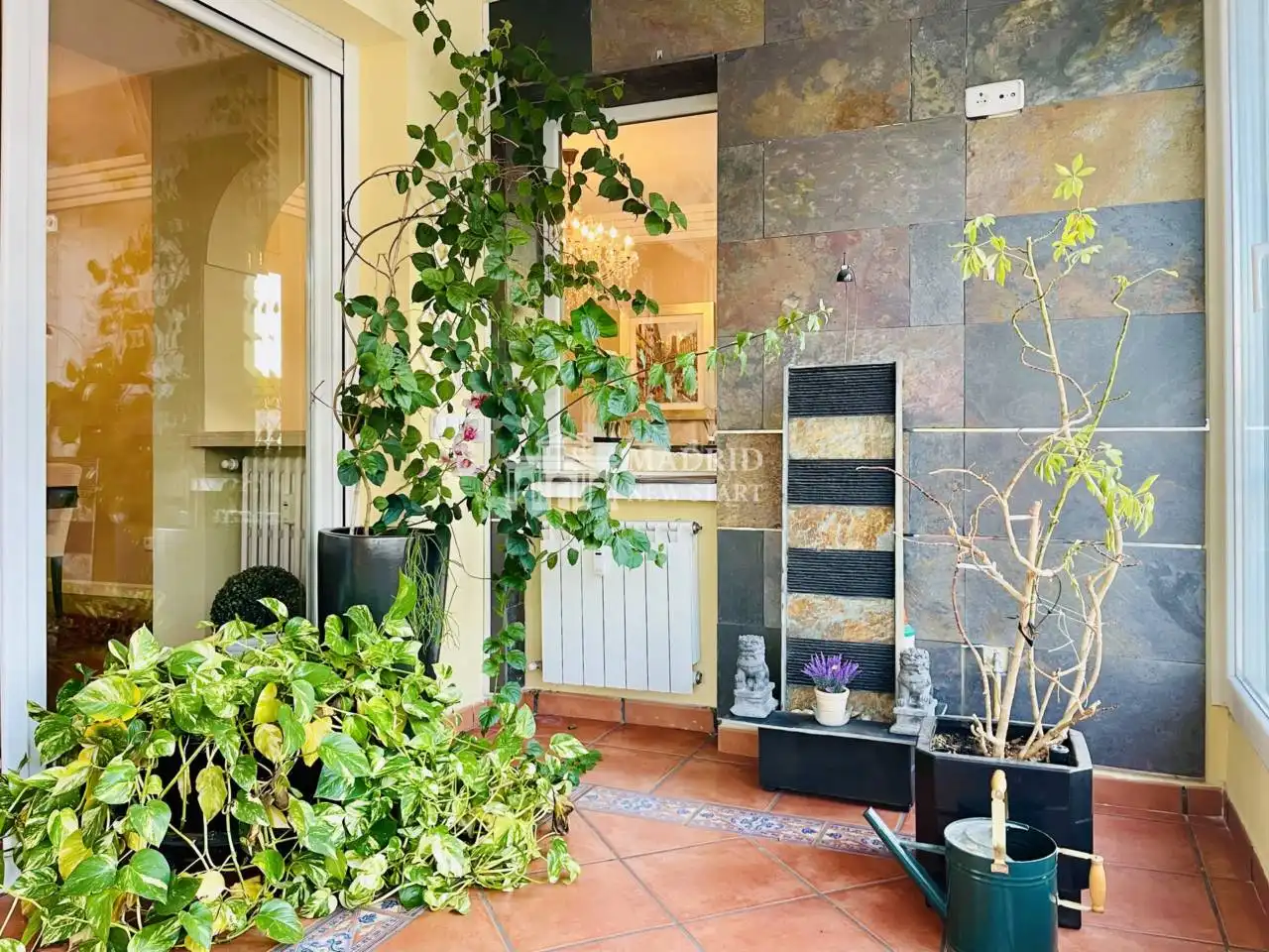 Terrasse von Wohnung zur Miete in Madrid mit Klimaanlage, Heizung und Parkett