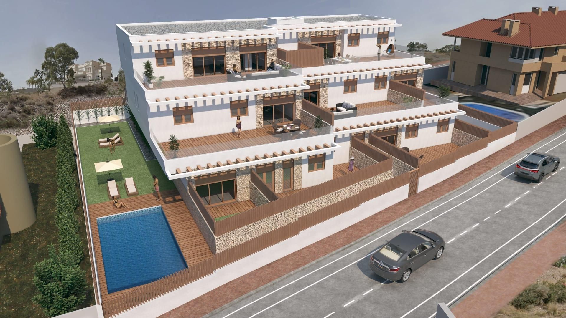 Vista exterior de Apartament en venda en Águilas amb Terrassa i Piscina comunitària