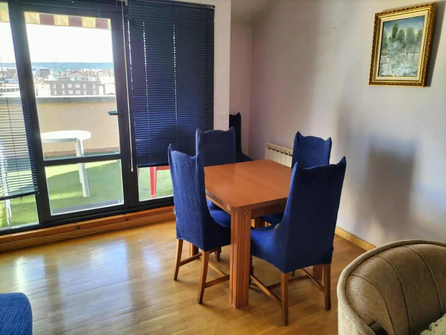 Esszimmer von Dachboden zur Miete in Palencia mit Heizung, Parkett und Terrasse