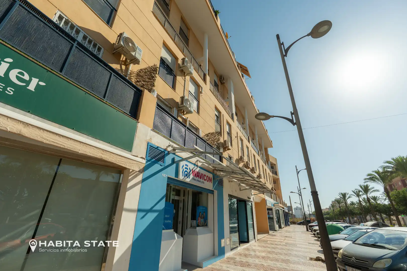 Vista exterior de Piso en venta en Roquetas de Mar con Aire acondicionado, Amueblado y Balcón