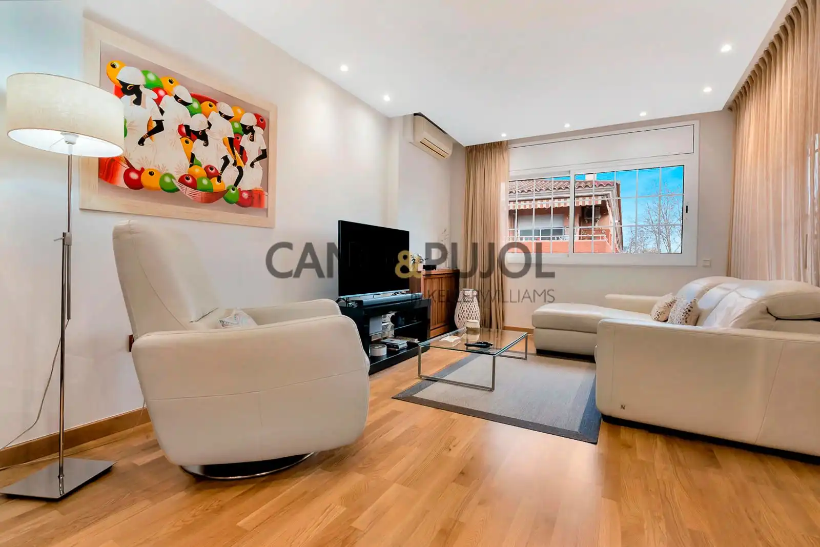 Sala de estar de Piso en venta en Rubí con Aire acondicionado, Calefacción y Terraza