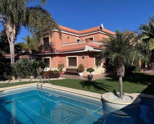 Exterior view of House or chalet for sale in Roquetas de Mar  with Air Conditioner, Storage room and Swimming Pool