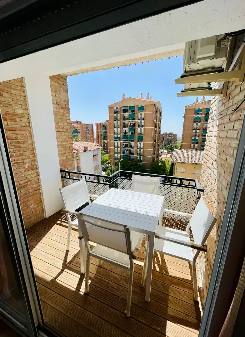 Balcony of Flat for rent in Granada  with Air Conditioner, Heating and Parquet flooring