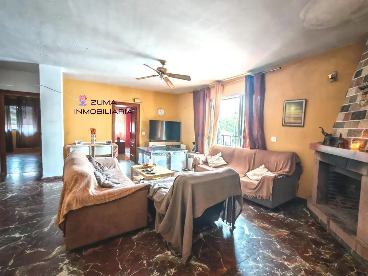 Sala de estar de Piso en venta en Málaga con Terraza