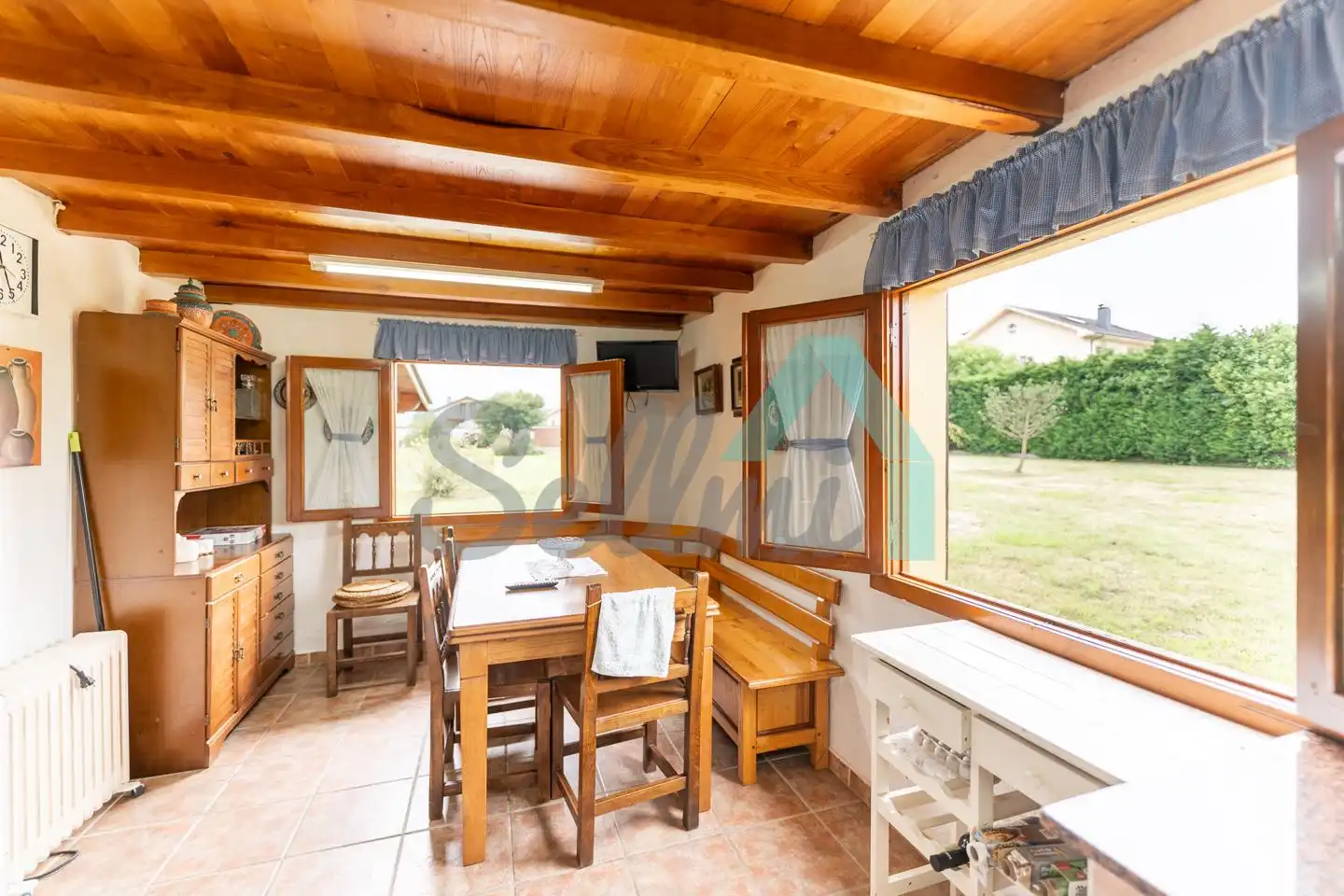 Dining room of Houses for sale in Valdés - Luarca  with Private garden, Parquet flooring and Terrace