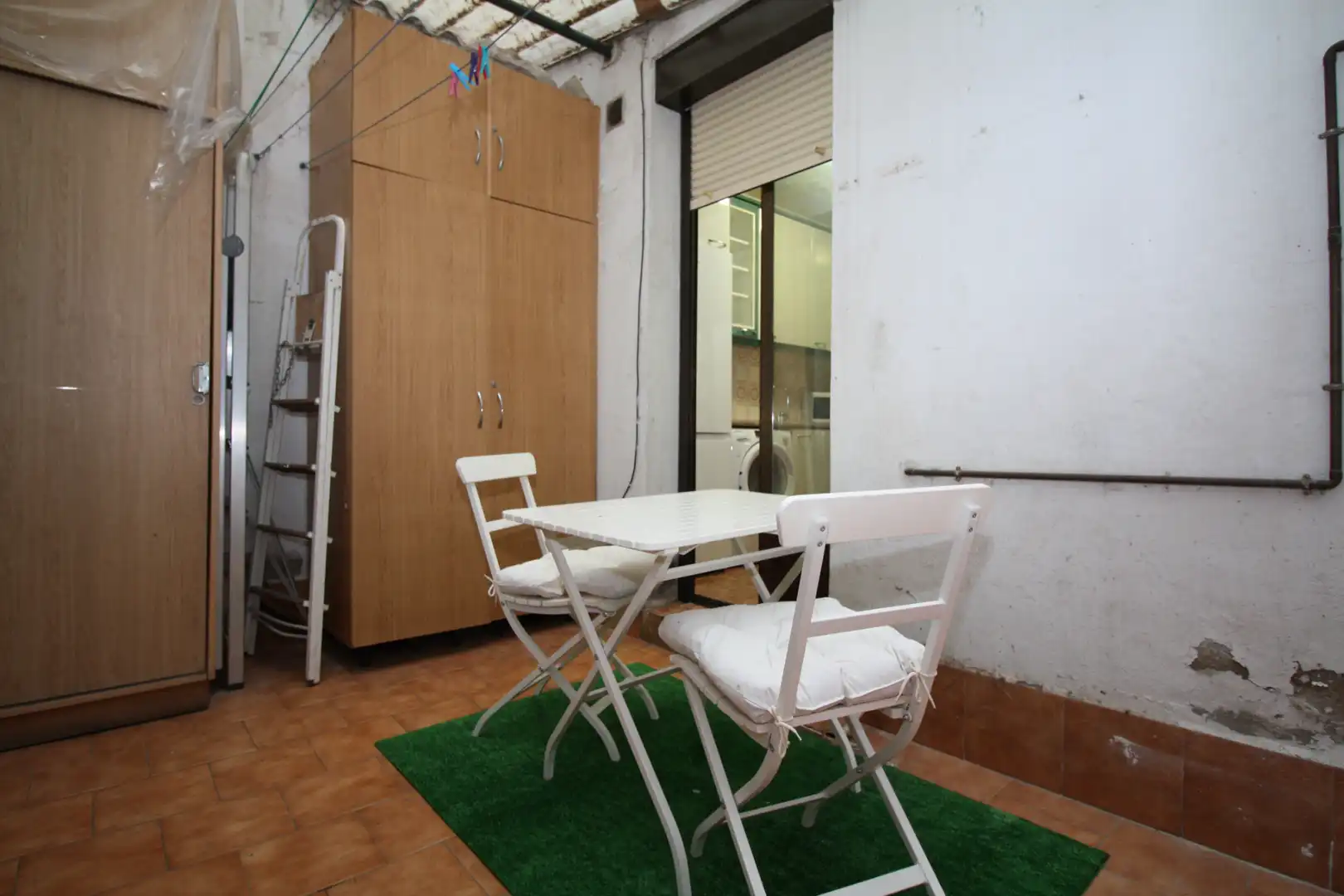Terraza de Piso de alquiler en Valladolid con Amueblado, Lavadora y Microondas