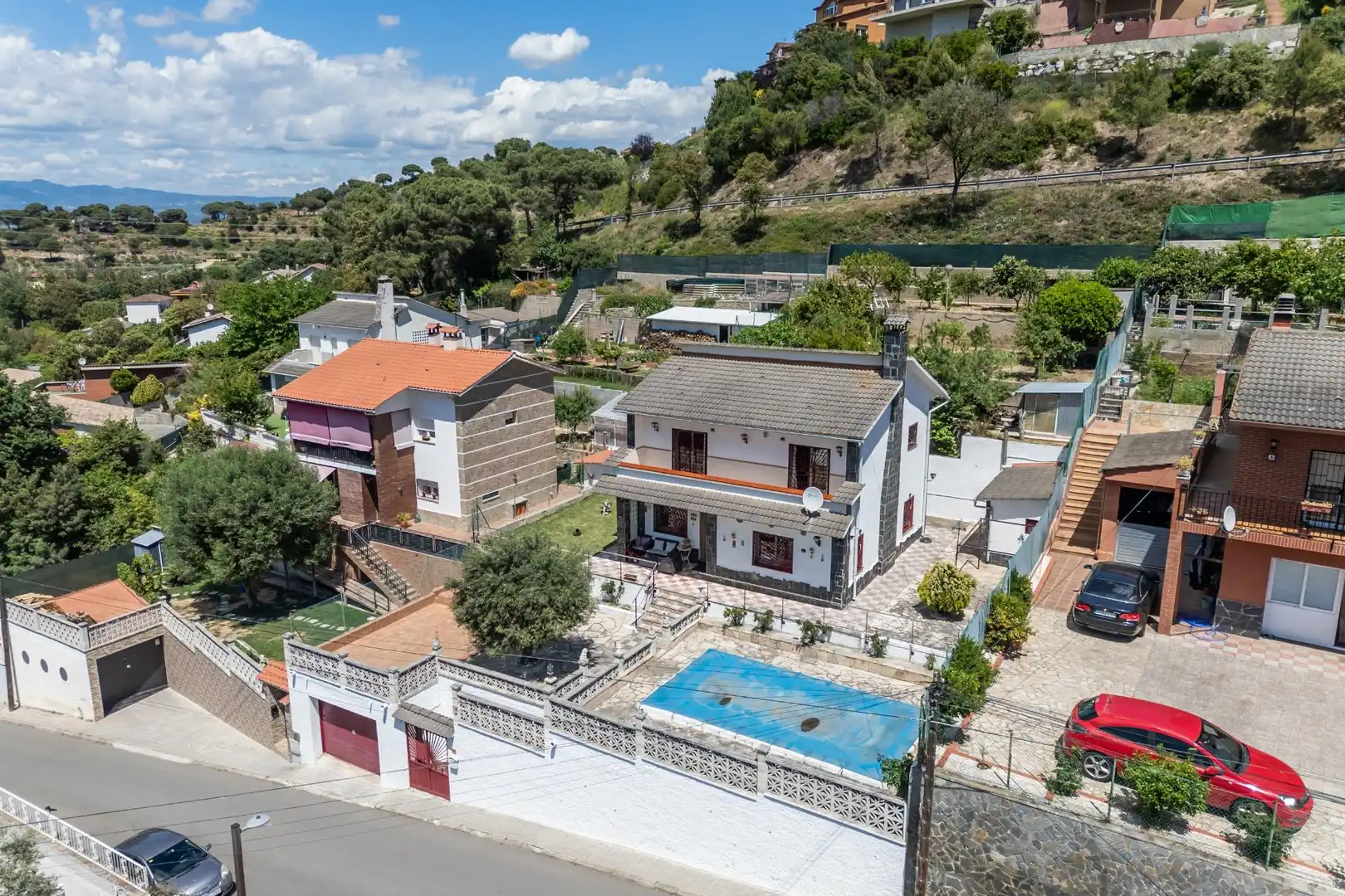 Vista exterior de Casa o chalet en venta en Sant Fost de Campsentelles con Calefacción, Jardín privado y Terraza