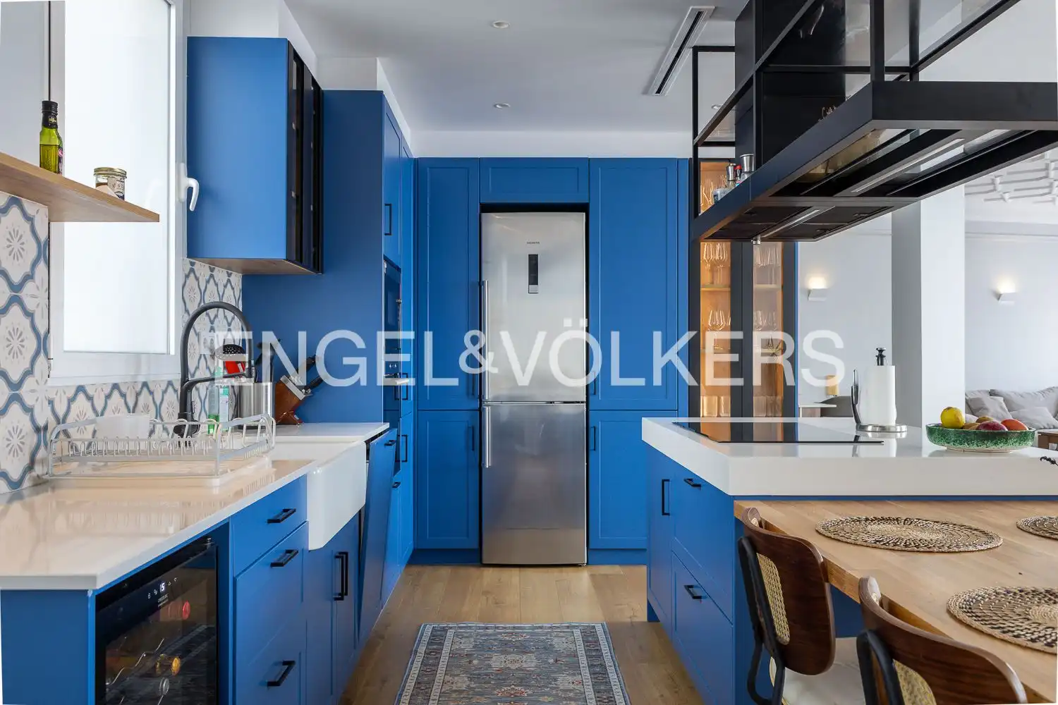 Cocina de Piso de alquiler en Valencia con Aire acondicionado, Calefacción y Parquet