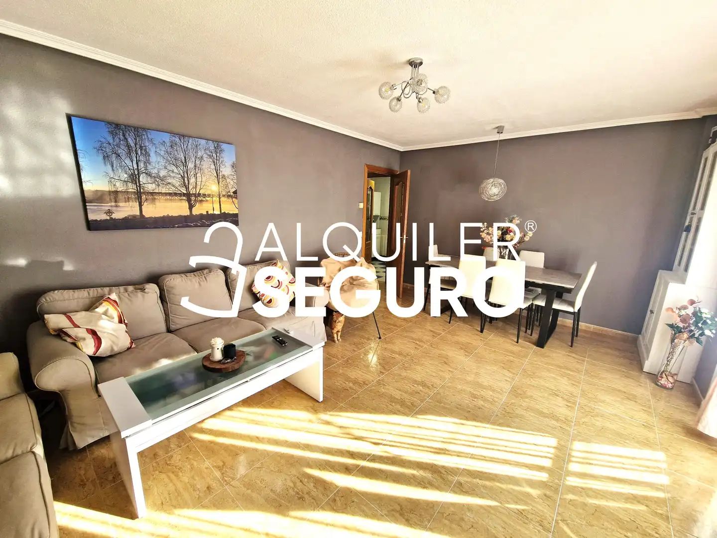 Wohnzimmer von Wohnung zur Miete in Humanes de Madrid mit Klimaanlage, Heizung und Terrasse