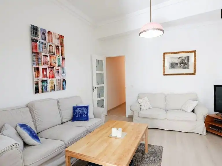 Sala de estar de Apartamento de alquiler en Lloret de Mar con Aire acondicionado, Parquet y Trastero