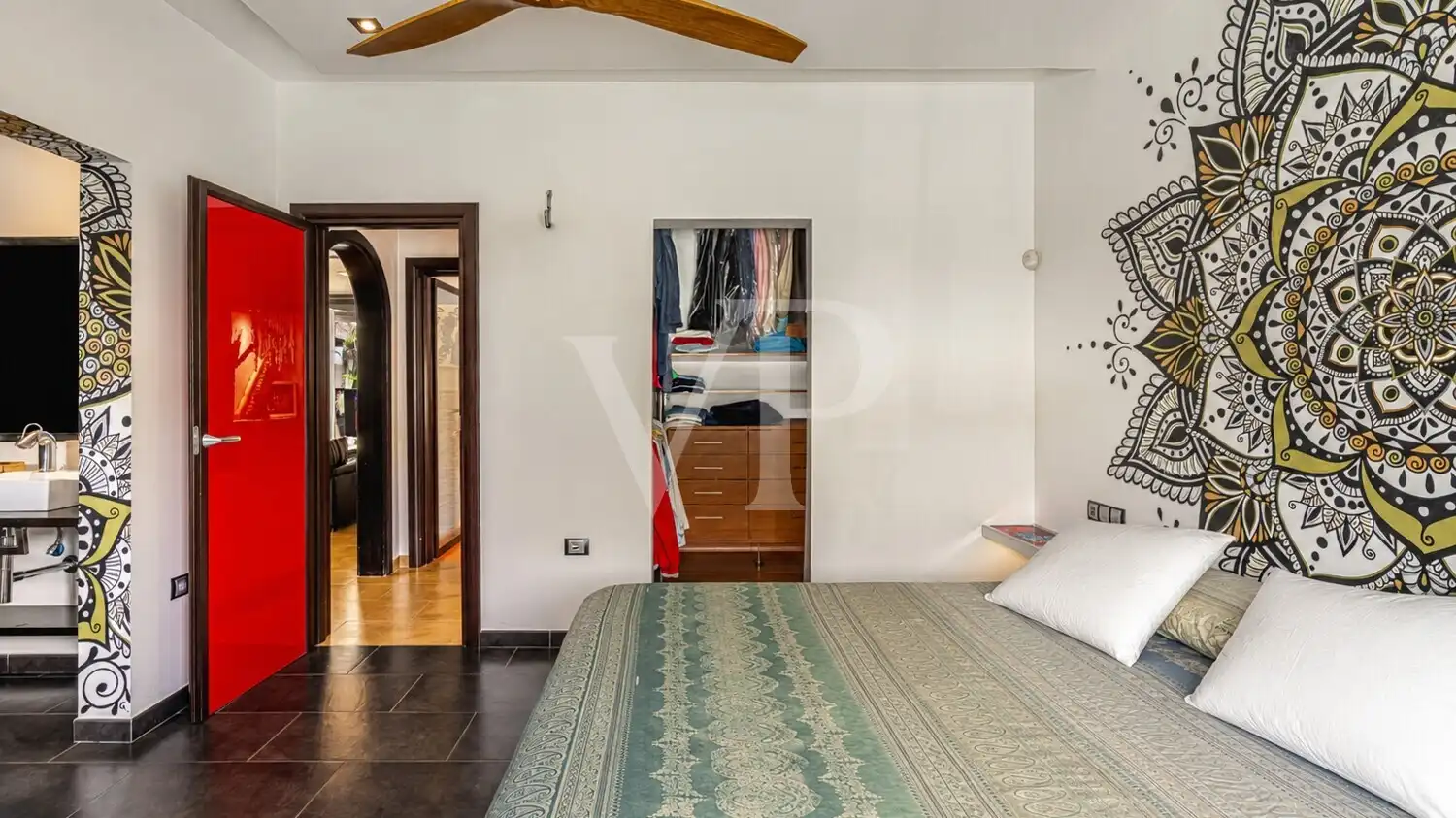 Bedroom of Houses for sale in Arona  with Air Conditioner, Parquet flooring and Terrace