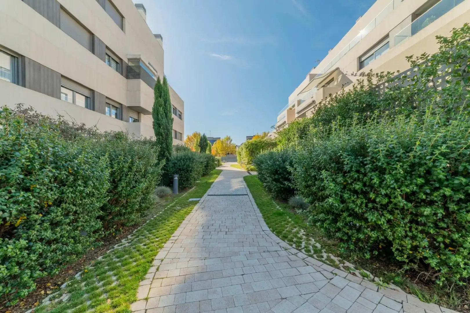 Vista exterior de Planta baja de alquiler en Boadilla del Monte con Aire acondicionado, Calefacción y Jardín privado