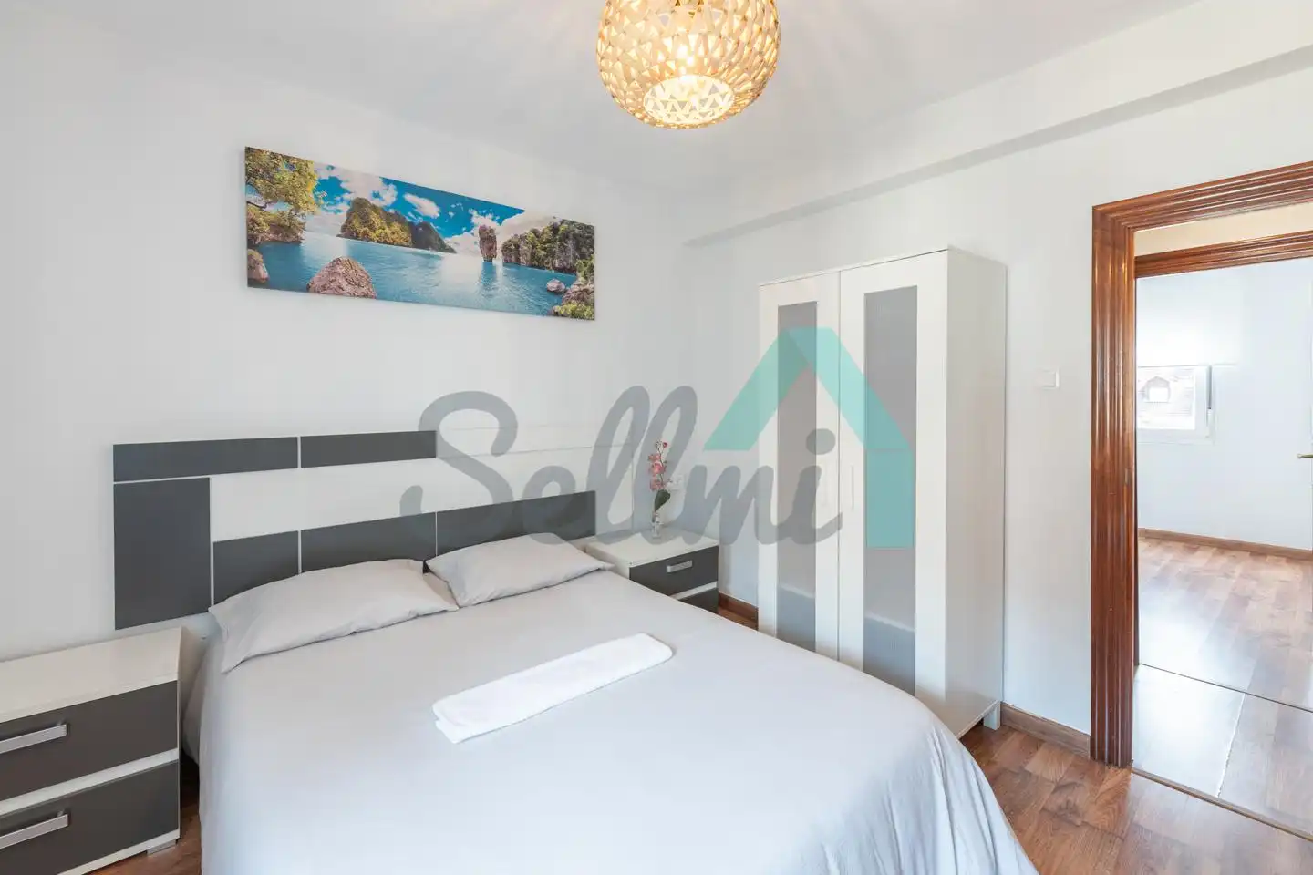Schlafzimmer von Wohnung zur Miete in Oviedo  mit Heizung, Terrasse und Möbliert
