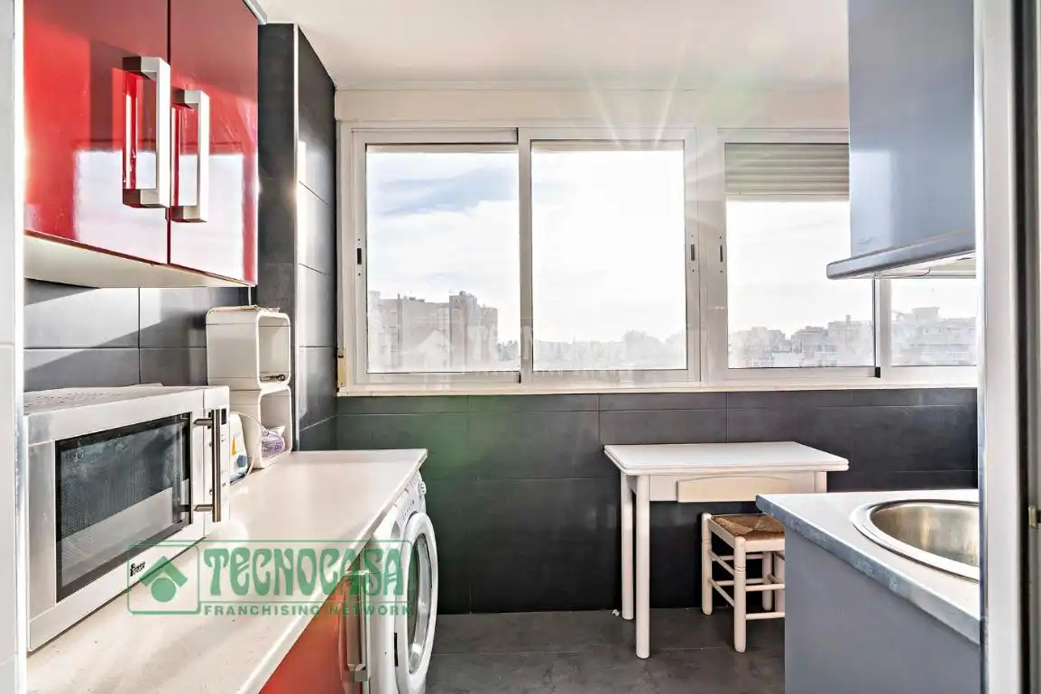 Kitchen of Flat for sale in Roquetas de Mar  with Air Conditioner and Heating