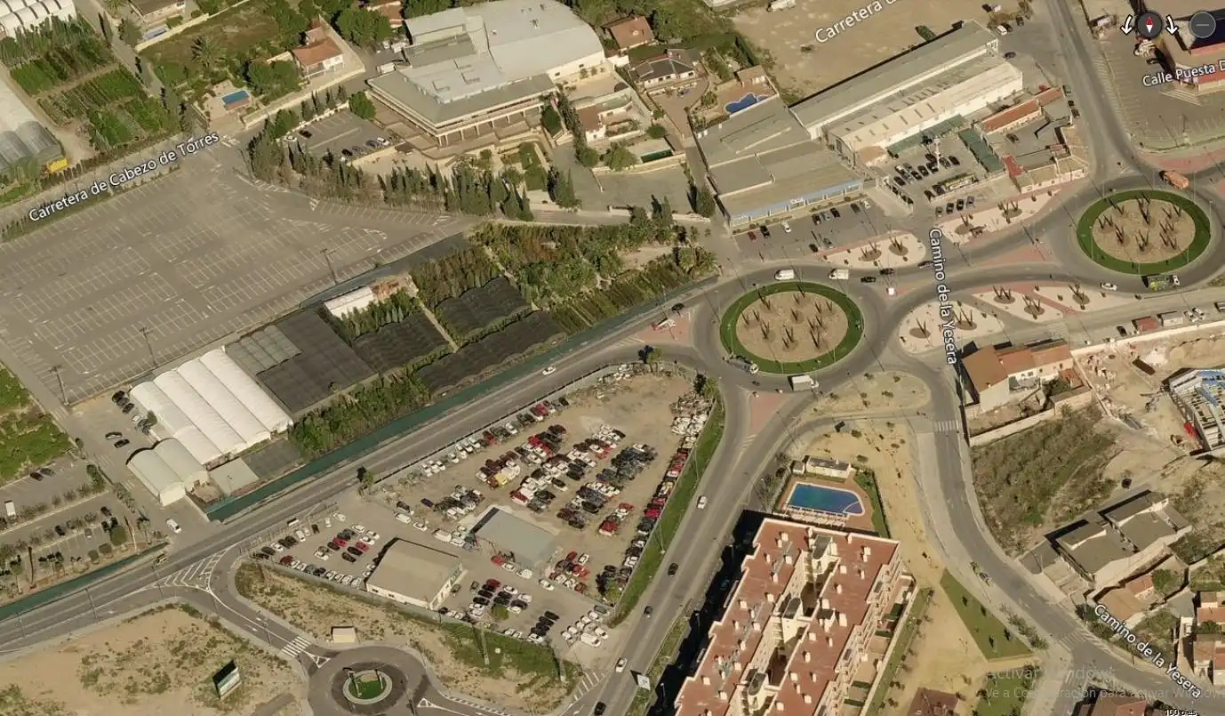 Vista exterior de Terreny industrial en venda en Murcia