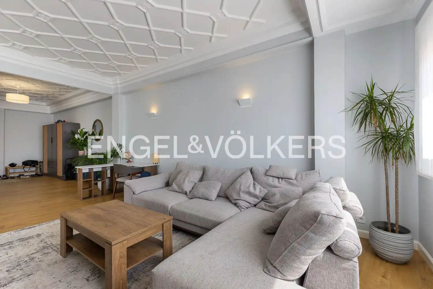 Sala de estar de Piso de alquiler en Valencia con Aire acondicionado, Calefacción y Parquet