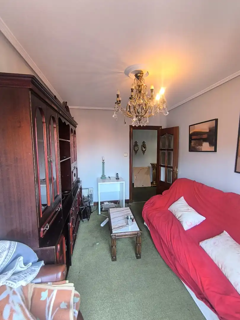 Sala d'estar de Pis en venda en Portugalete amb Forn, Rentadora i Balcó