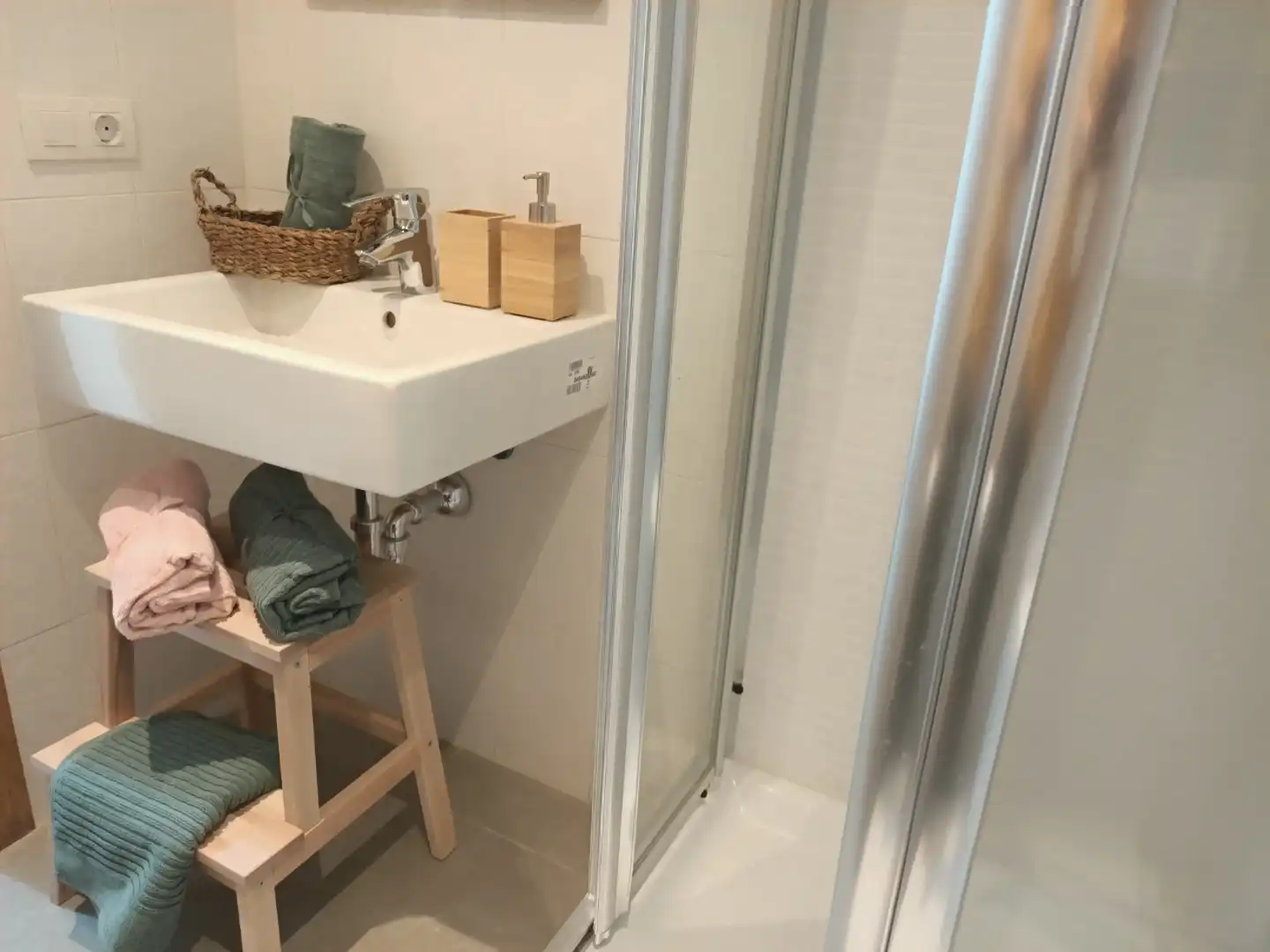 Baño de Piso de alquiler en Mojácar con Aire acondicionado, Terraza y Piscina