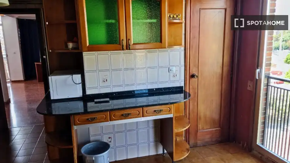 Cocina de Piso para compartir en Murcia con Aire acondicionado, Terraza y Amueblado