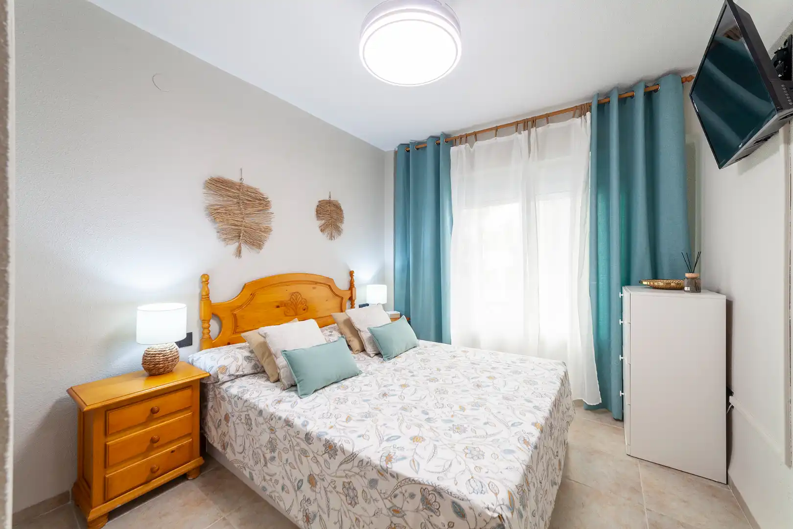 Schlafzimmer von Wohnung zur Miete in Sueca mit Klimaanlage, Heizung und Terrasse