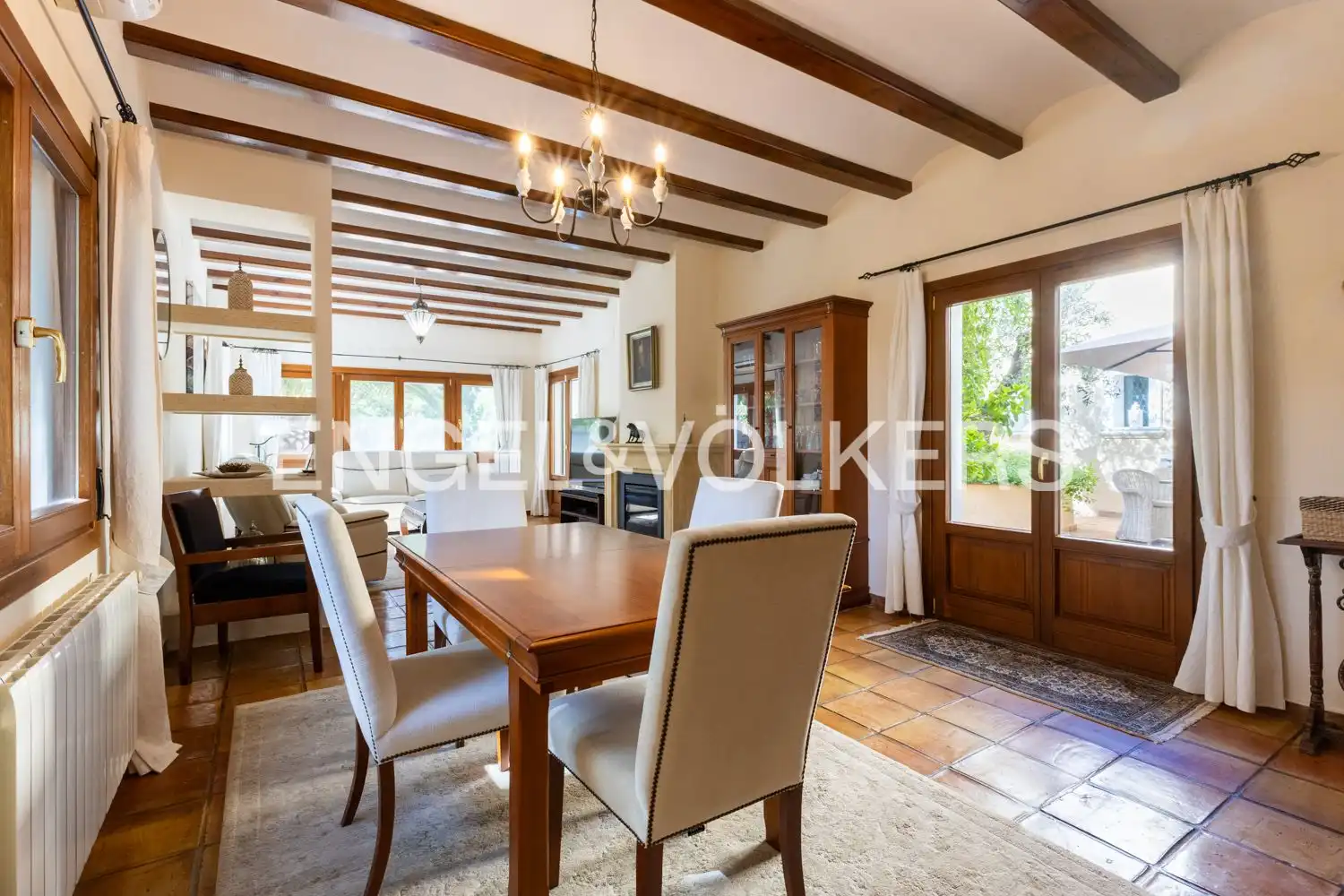 Dining room of Houses for sale in Pedreguer  with Air Conditioner, Heating and Private garden