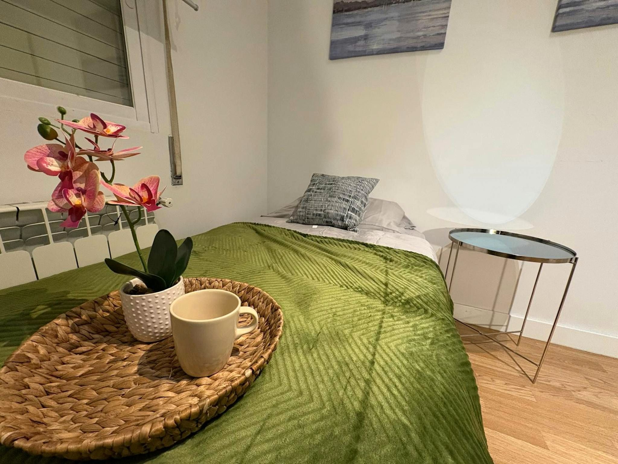 Bedroom of Flat to rent in  Madrid Capital  with Heating, Furnished and Washing machine