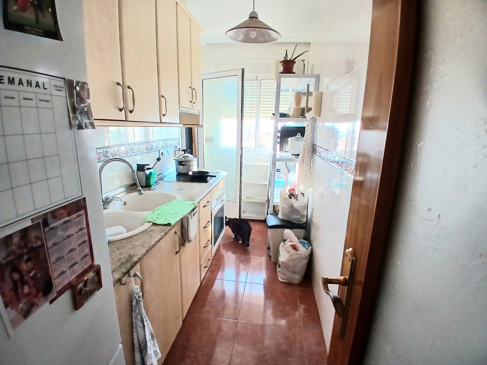 Kitchen of Flat for sale in Roquetas de Mar  with Furnished and Balcony