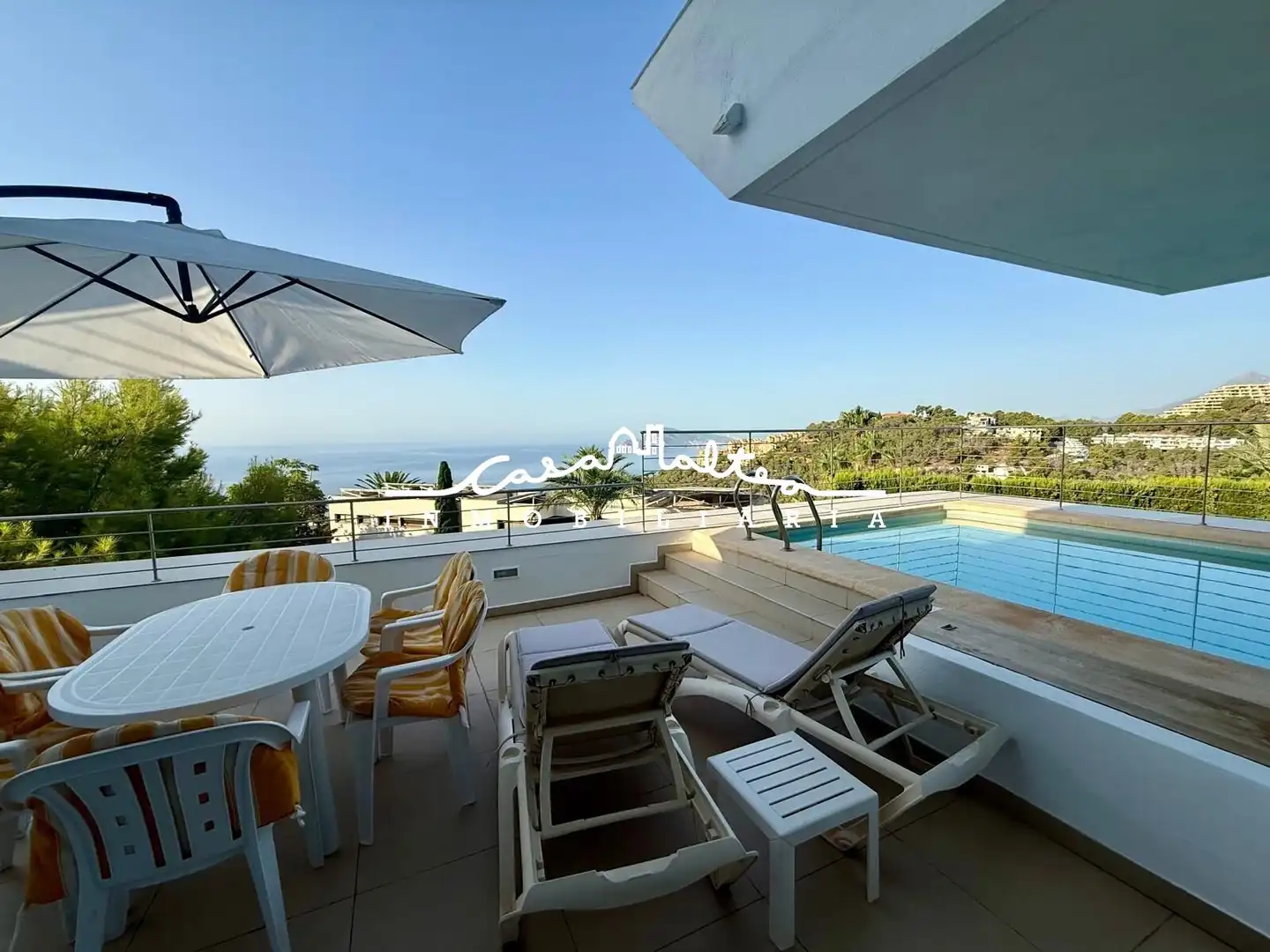 Terrassa de Casa o xalet de lloguer en Altea amb Aire condicionat, Calefacció i Jardí privat