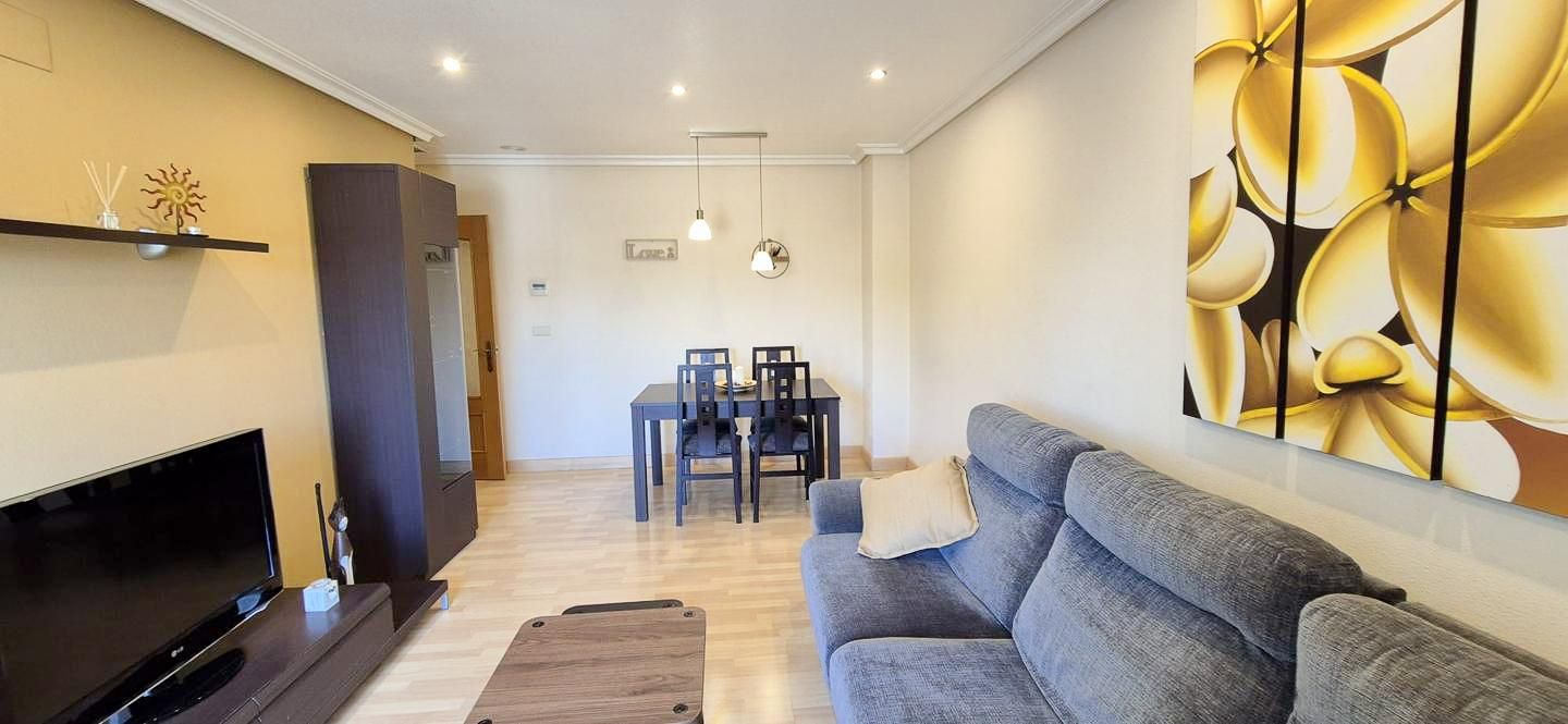 Living room of Flat to rent in Elche / Elx  with Air Conditioner, Furnished and Balcony