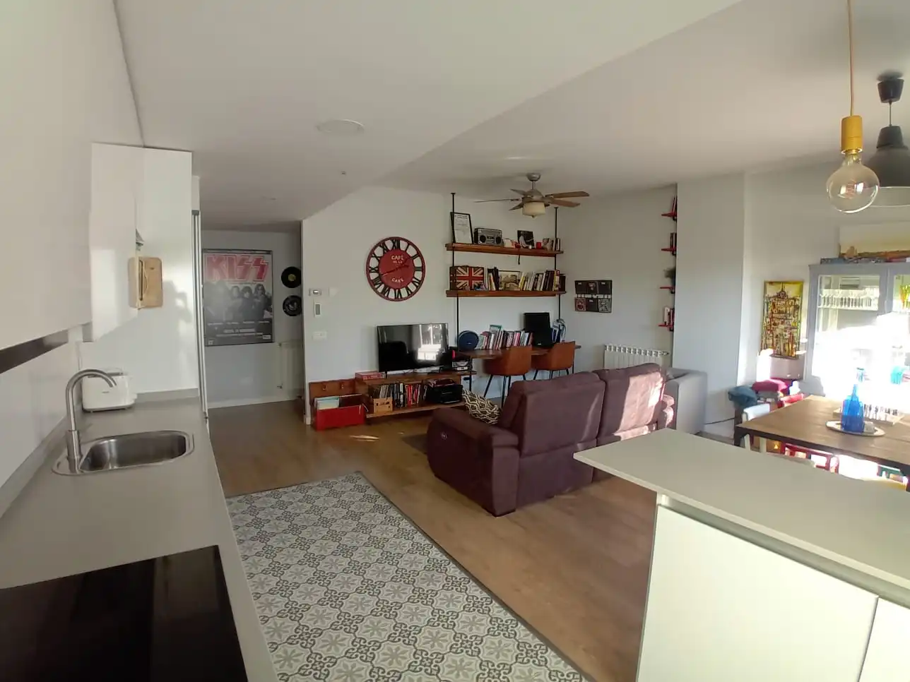 Sala de estar de Piso en venta en  Madrid Capital con Calefacción, Jardín privado y Terraza