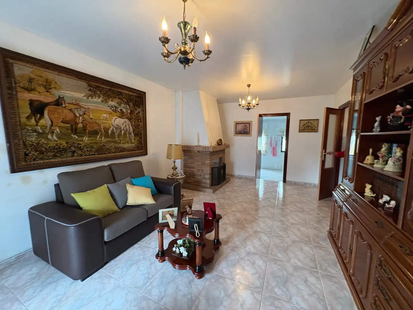 Living room of Houses for sale in Narón  with Private garden, Storage room and Furnished