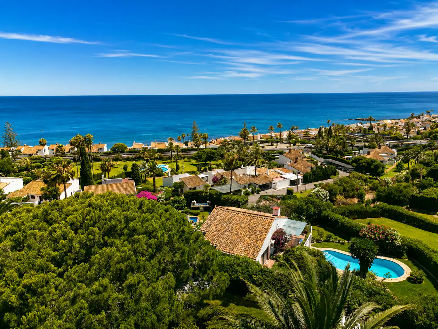 Jardí de Casa o xalet en venda en Estepona amb Aire condicionat, Jardí privat i Terrassa