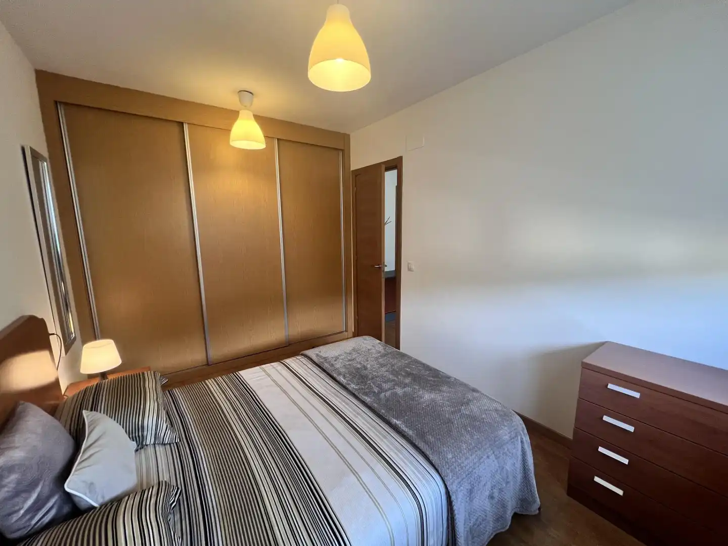 Bedroom of Apartments for rent in Langreo  with Heating, Storage room and Furnished