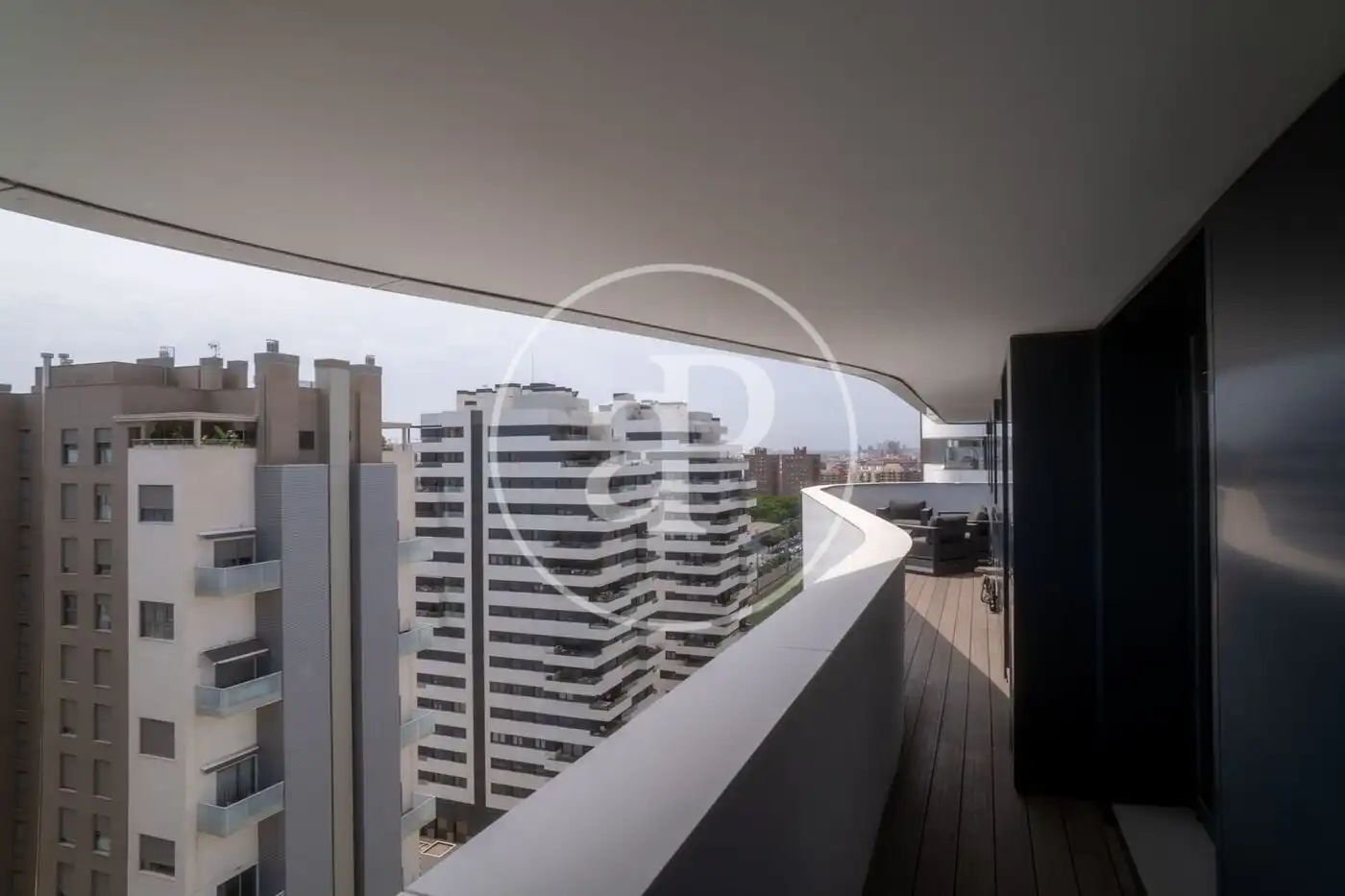 Terrace of Flat for rent in Valencia  with Air Conditioner, Heating and Private garden