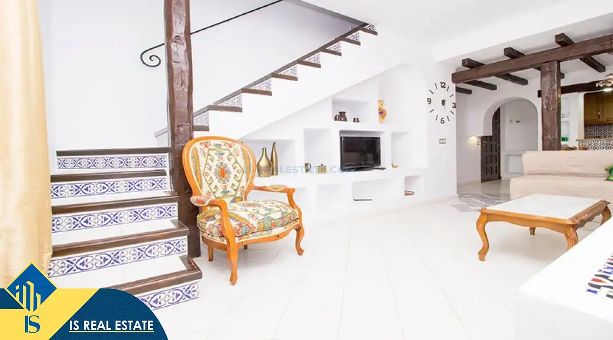 Sala d'estar de Apartament de lloguer en Torrevieja amb Aire condicionat, Calefacció i Terrassa
