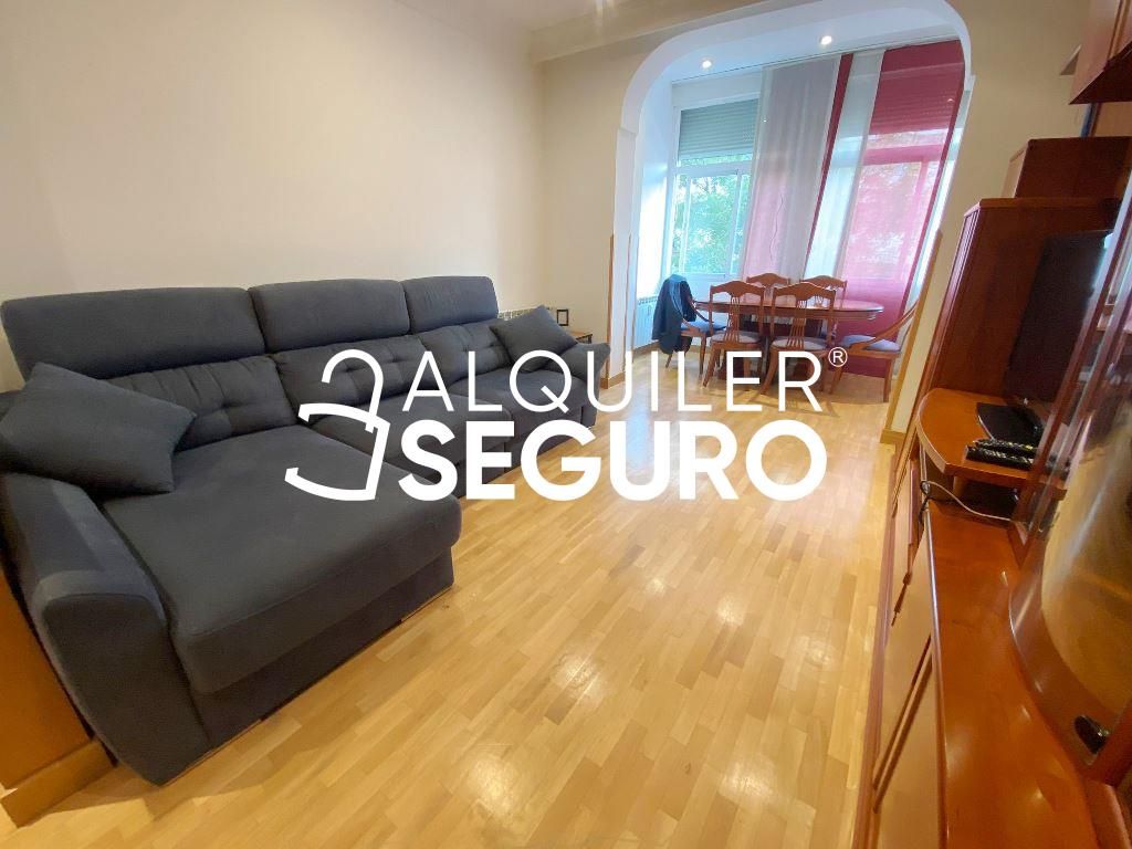 Living room of Flat to rent in  Madrid Capital  with Heating and Furnished