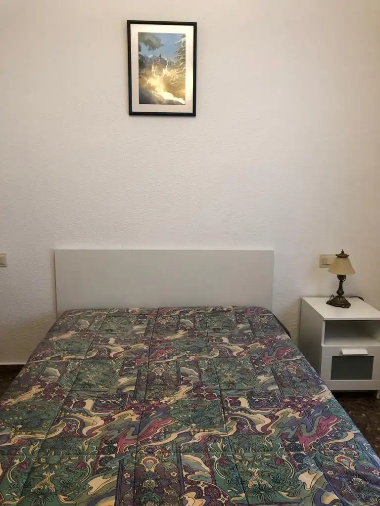 Schlafzimmer von Wohnung zur Miete in Albacete mit Heizung, Möbliert und Balkon