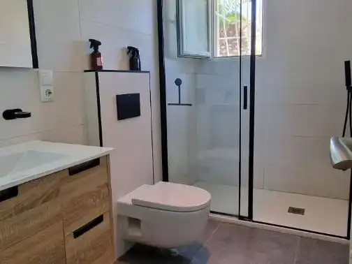 Bathroom of Houses for sale in Pueblo Acantilado - Lanuza