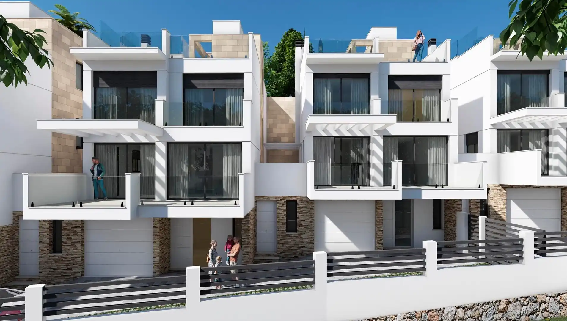 Vista exterior de Casa adosada en venta en Nerja con Terraza, Trastero y Balcón