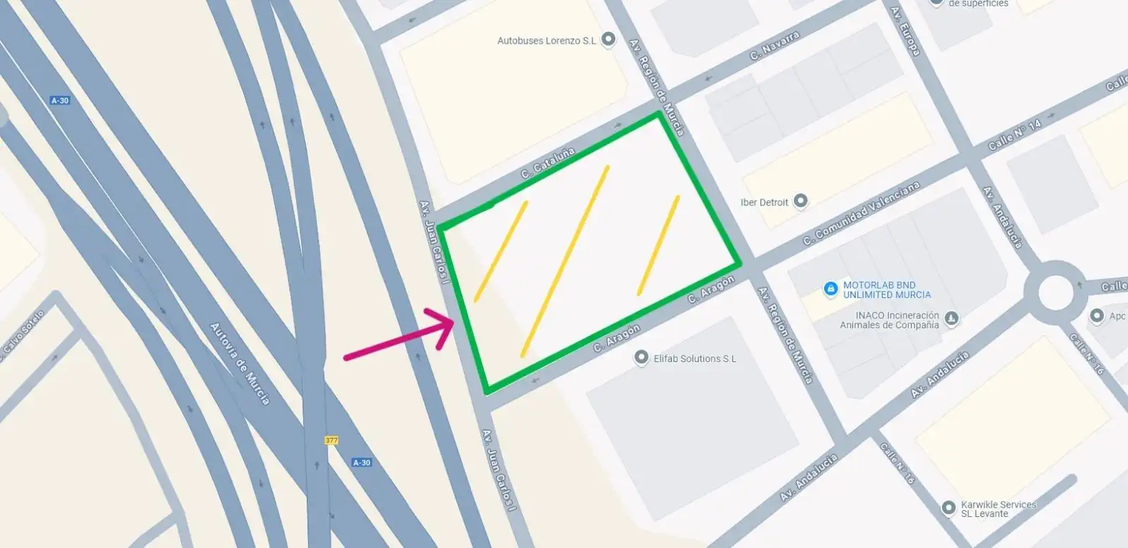 Außenansicht von Fabrik Grundstücke zum Verkauf in Lorquí