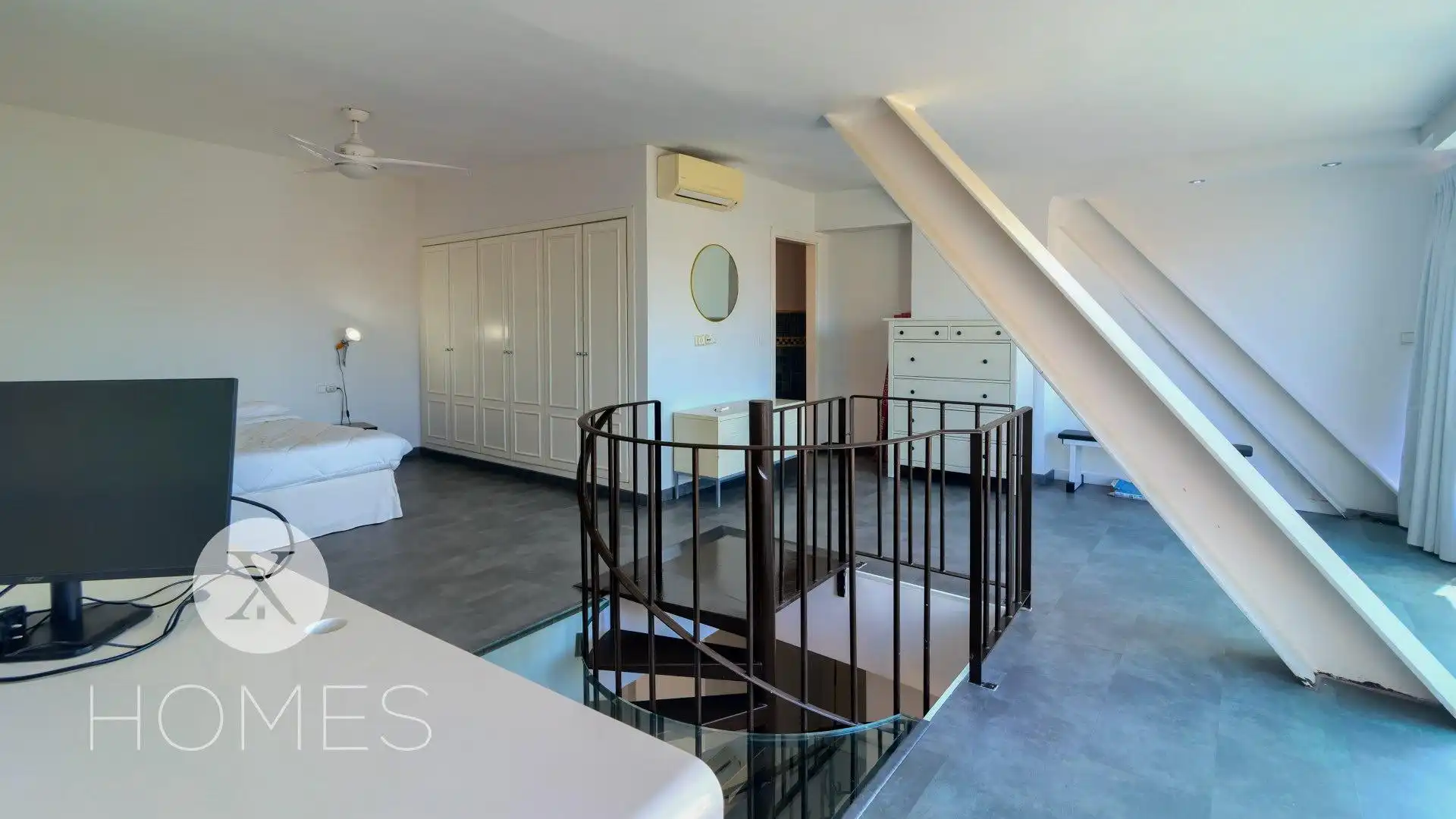 Schlafzimmer von Maisonette zur Miete in Valencia mit Klimaanlage, Heizung und Möbliert